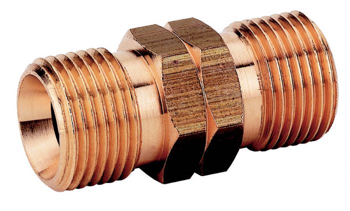 Dubbelnippel 3/8"v x 3/8"v